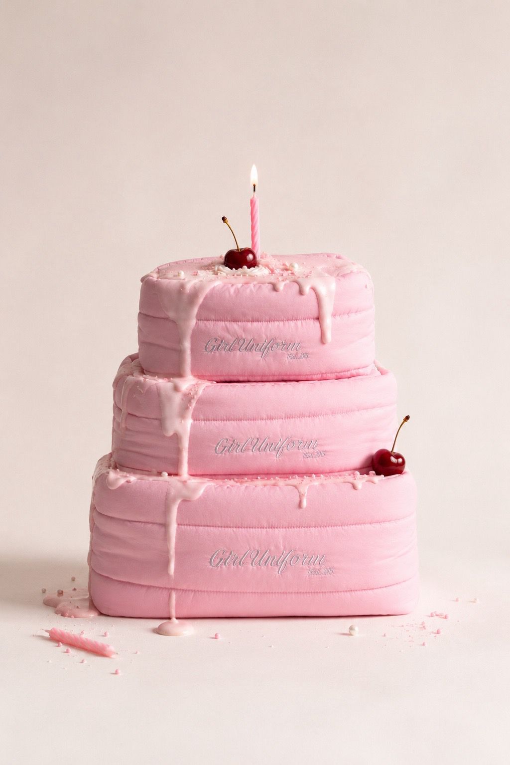 Birthday Pink Quilted Wash Bag