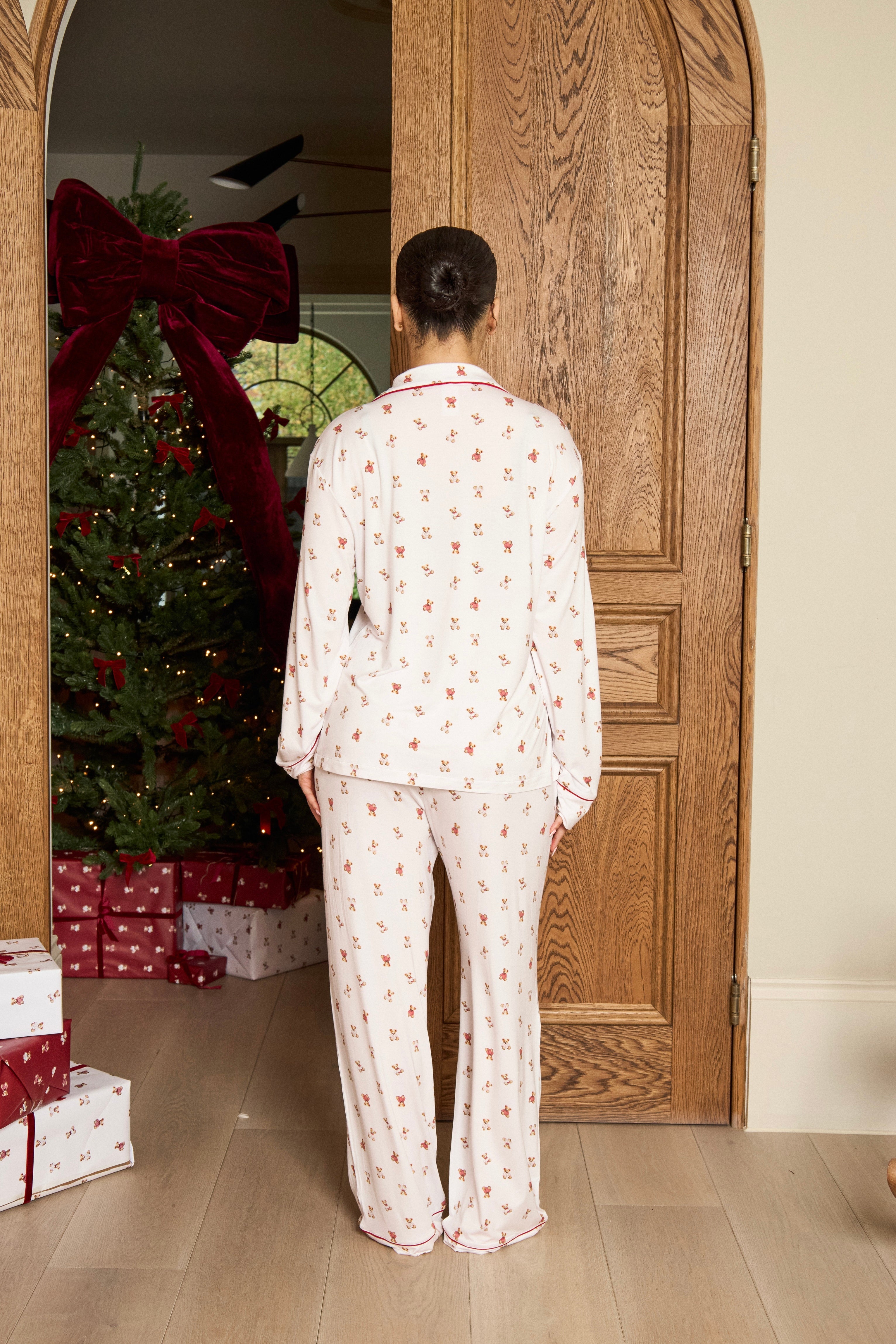 Bear Print Modal Bottoms