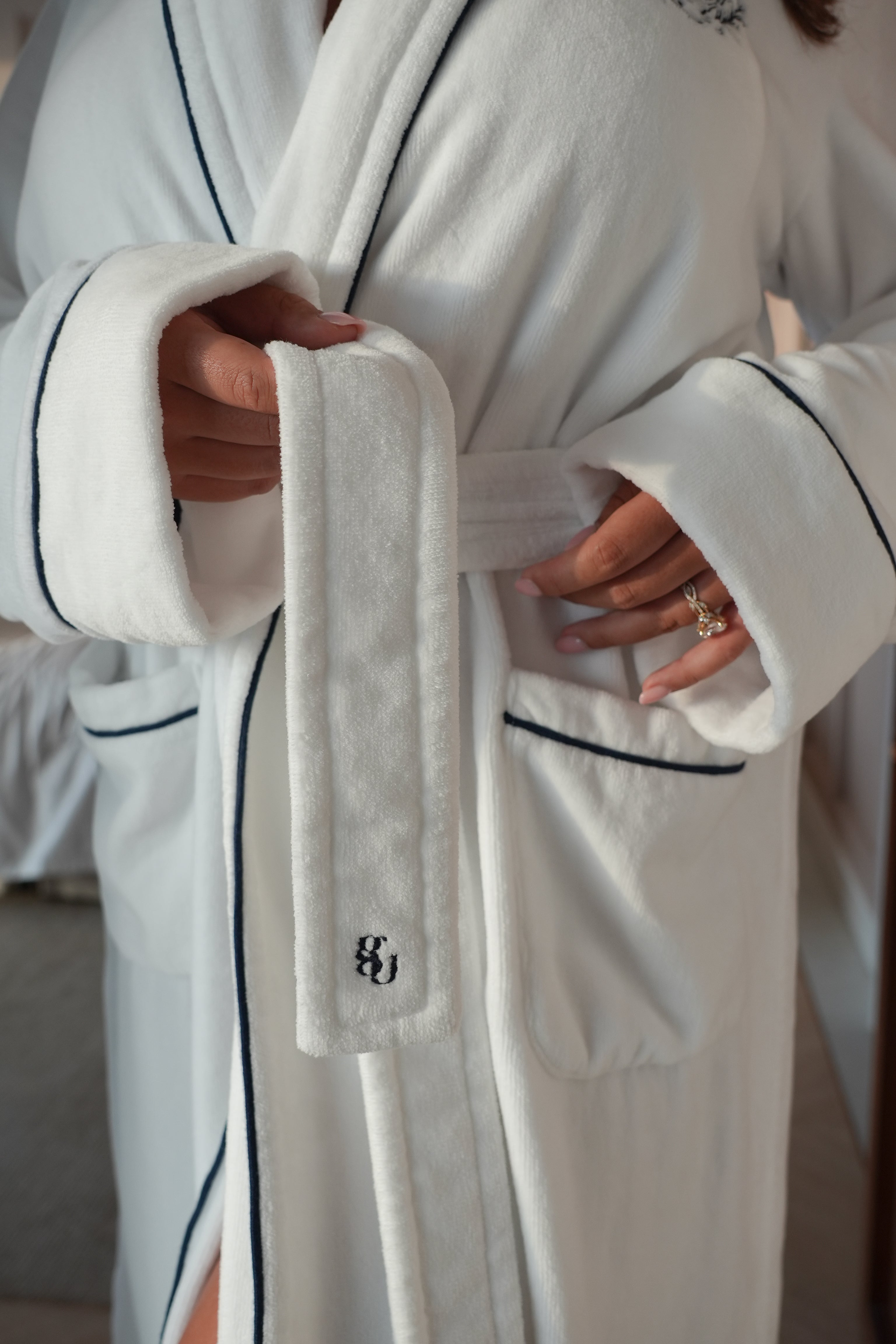 Girl Uniform Luxury Hotel Crest Robe Tie
