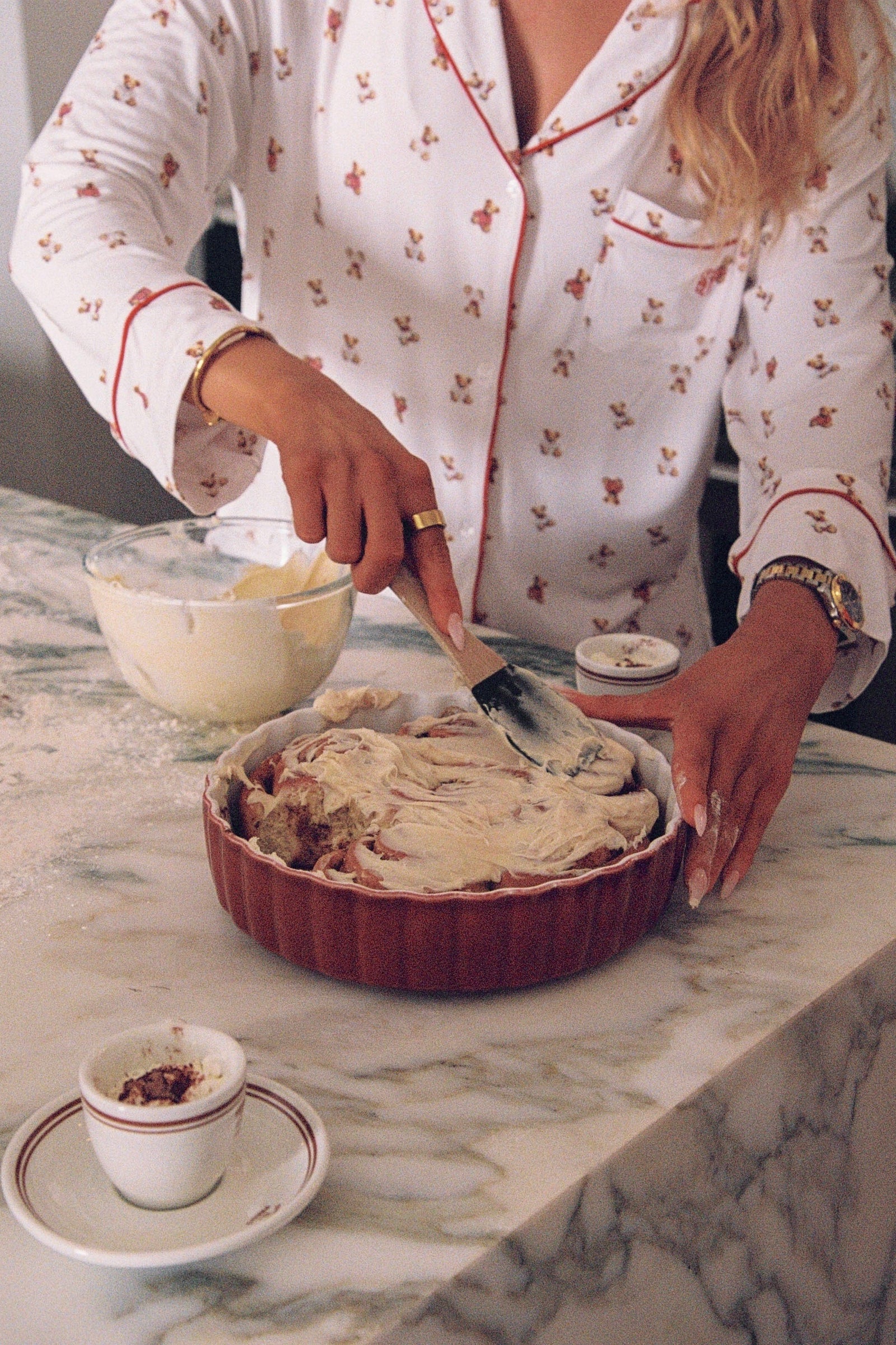 Bear Print Modal Shirt