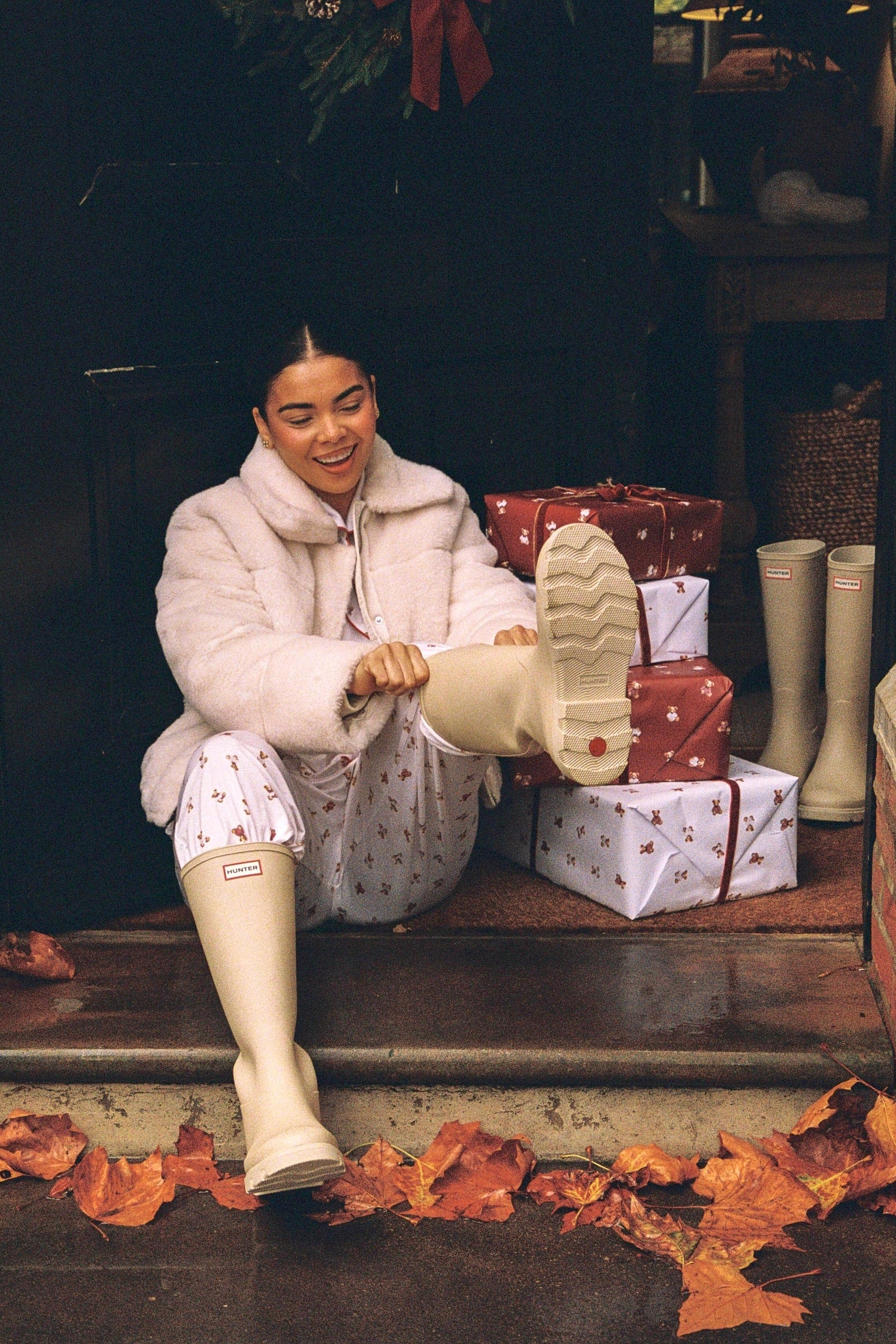 Bear Print Modal Bottoms