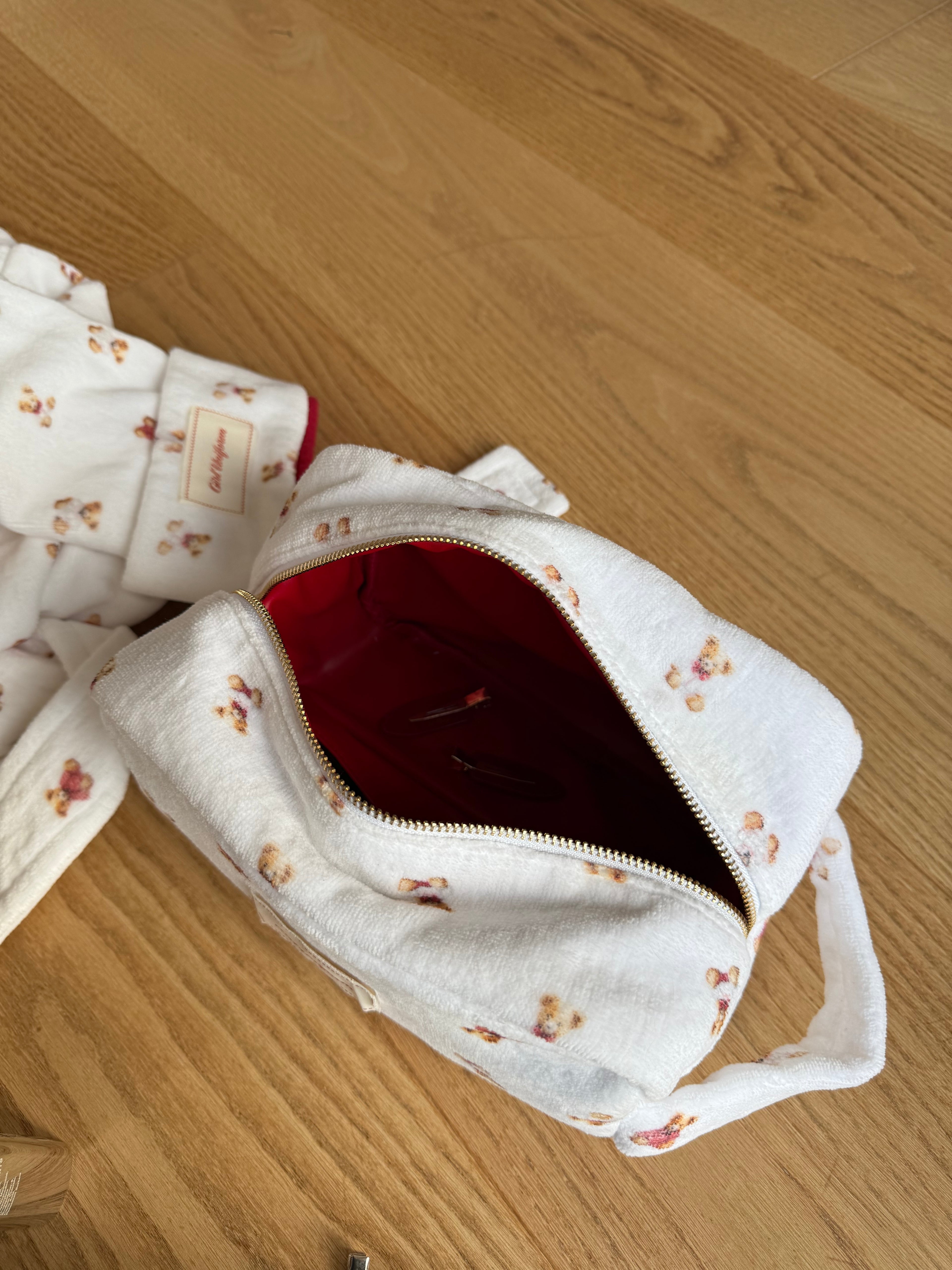 Christmas Luxe Terry Washbag