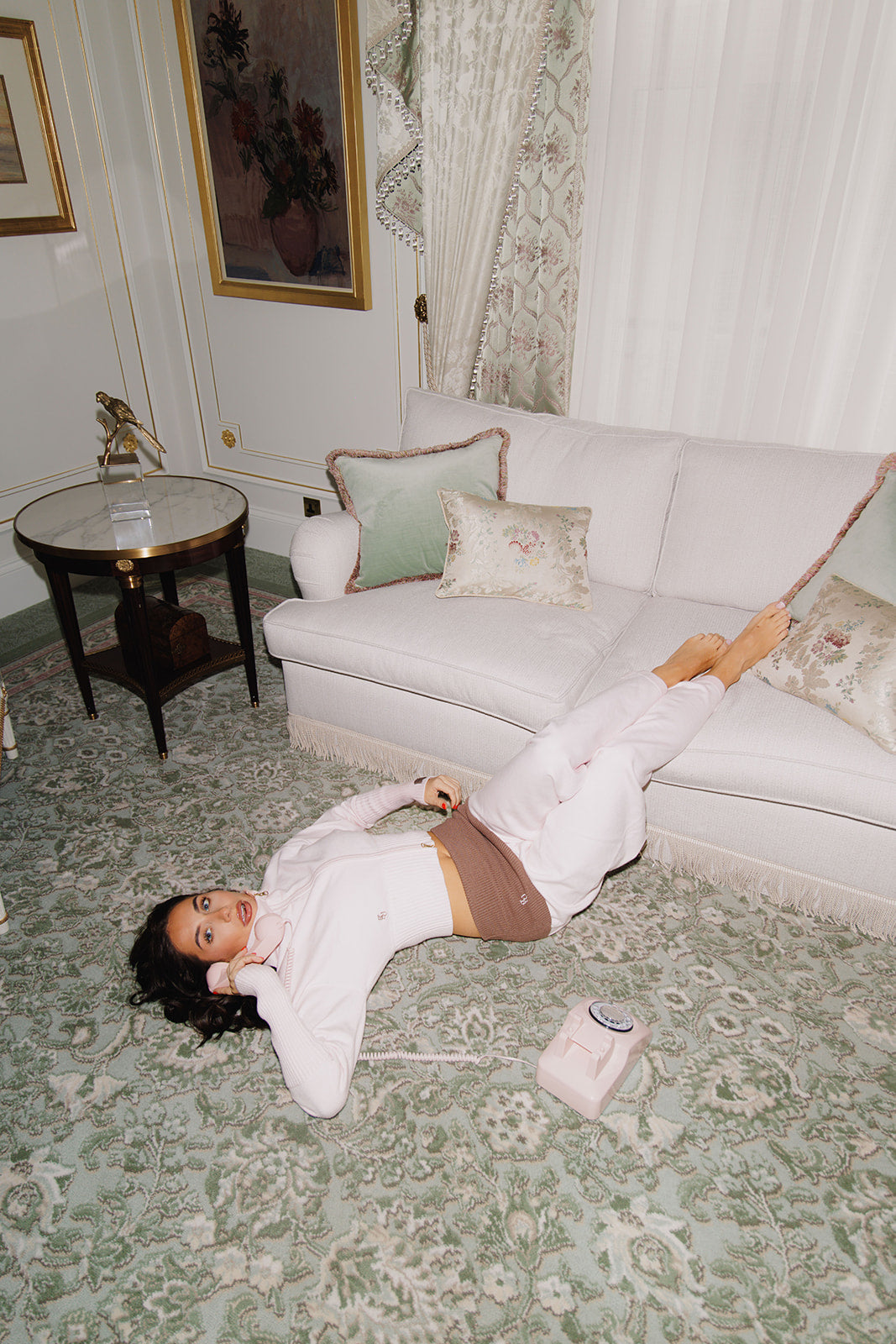 Frankie Knit trousers in pink