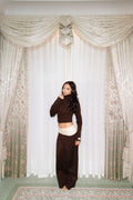 Frankie knit jacket in coco