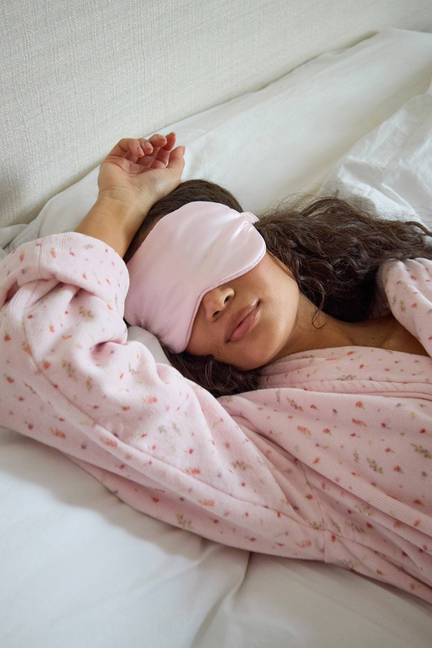 Ditsy Bathrobe in Pink
