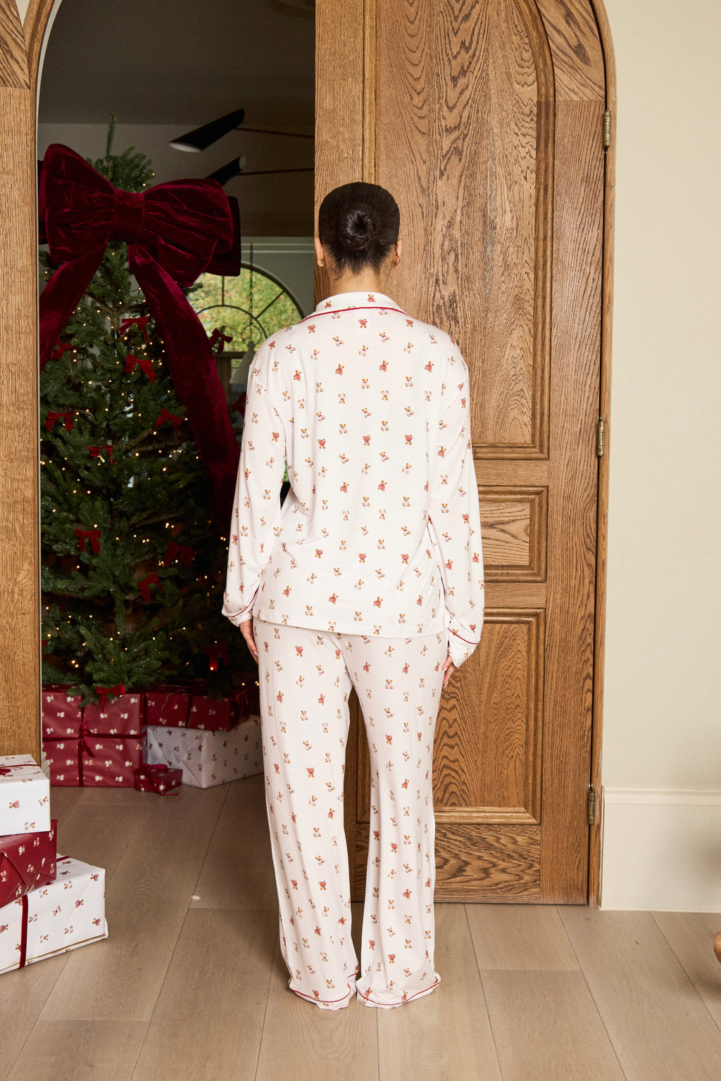Bear Print Modal Bottoms