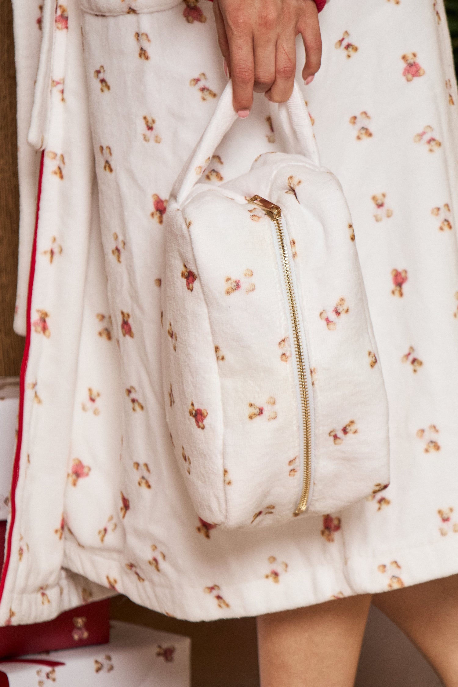 Christmas Luxe Terry Washbag