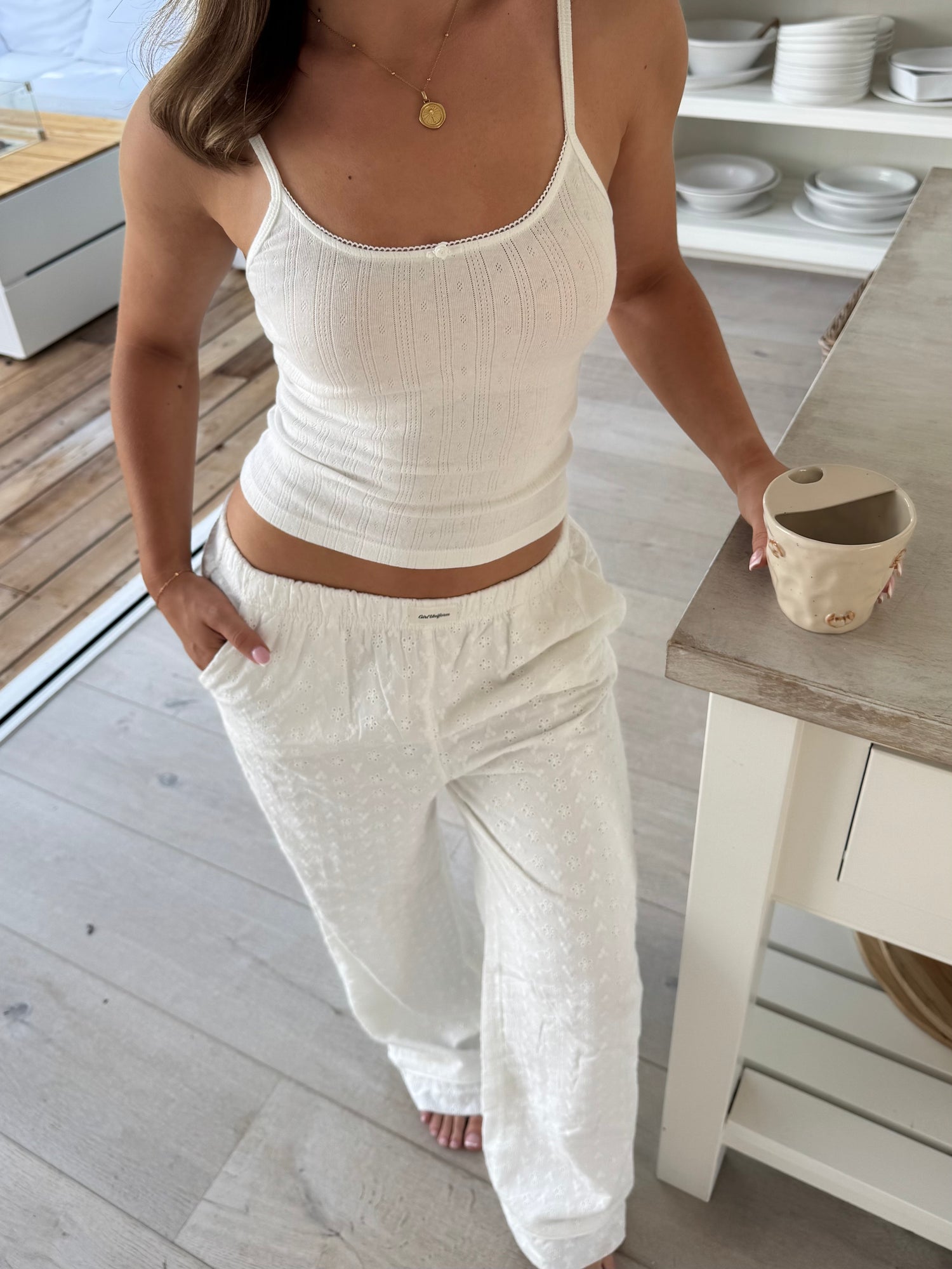 Cloud Pointelle Vest