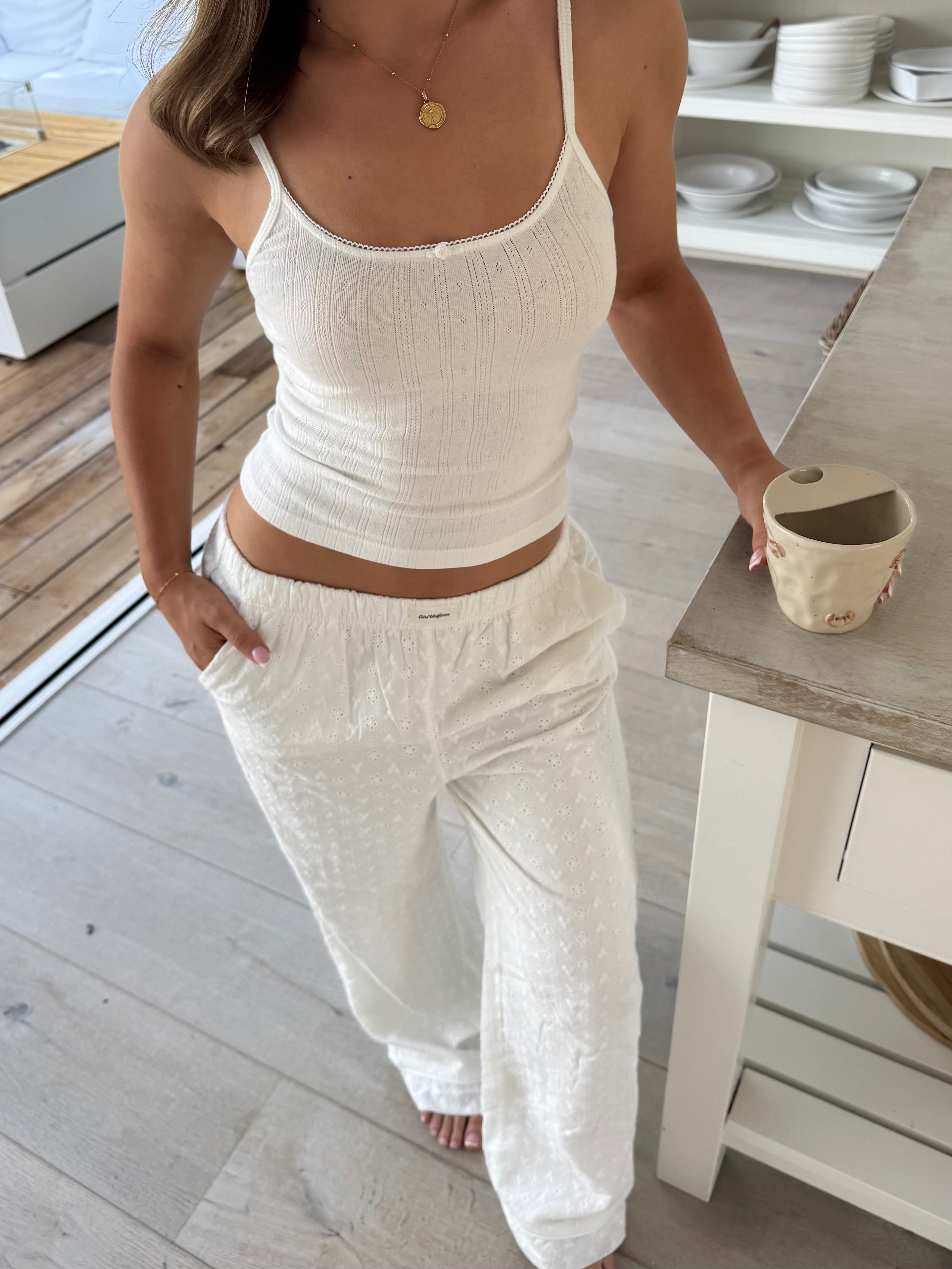 Cloud Pointelle Vest