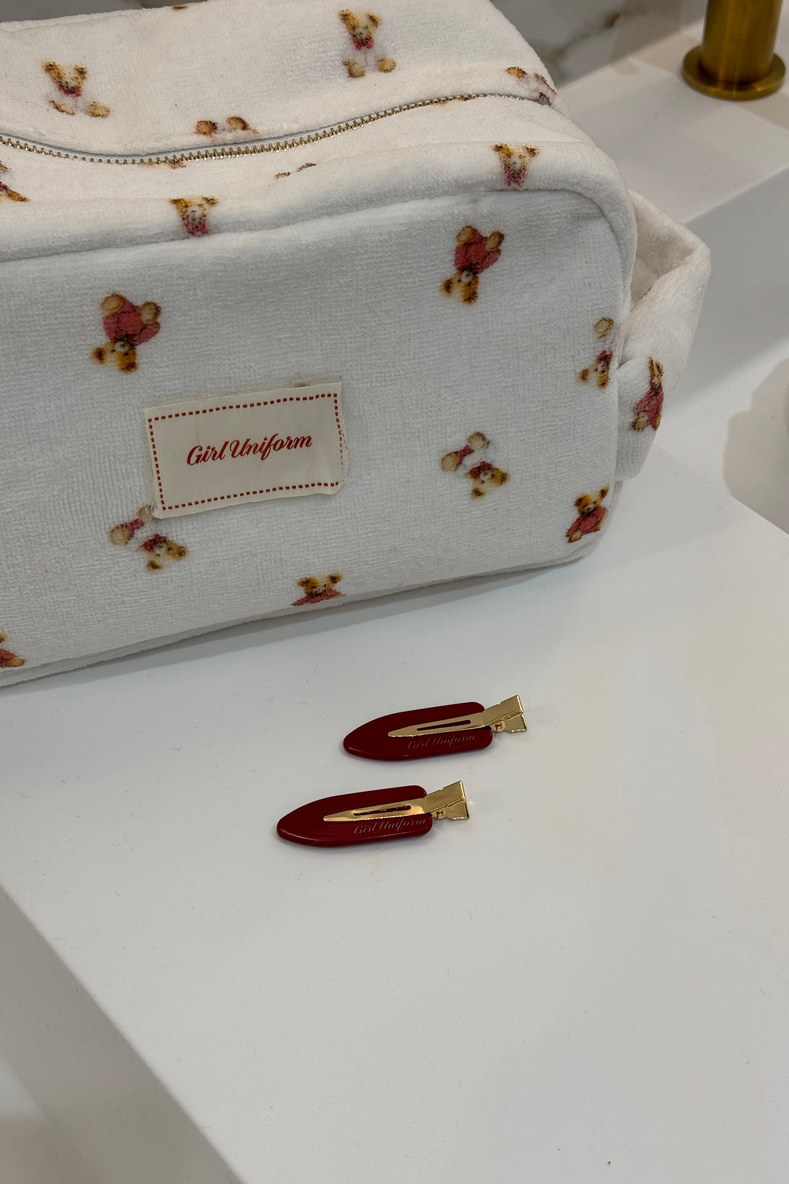 Christmas Luxe Terry Washbag